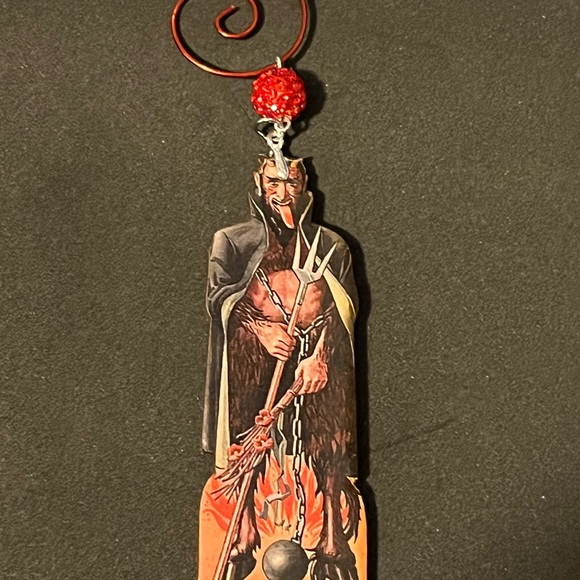 Krampus Ornament Set - Krampusnacht Holiday Decor Collectible Gift - xmas devil - Picture 12 of 13
